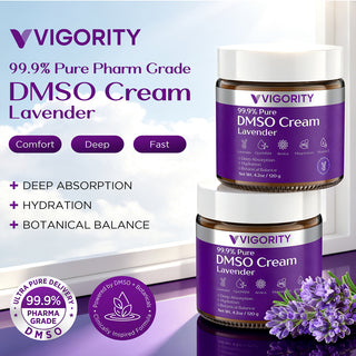 Vigority 99.9% Pure DMSO Cream with Lavender 4.2 oz / 120g