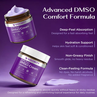 Vigority 99.9% Pure DMSO Cream with Lavender 4.2 oz / 120g