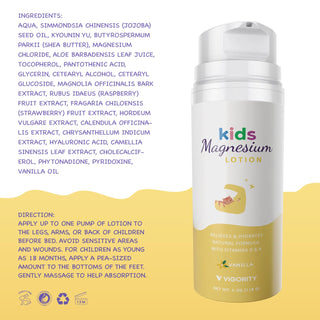 Magnesium Lotion (Vanilla) for Kids & Babies