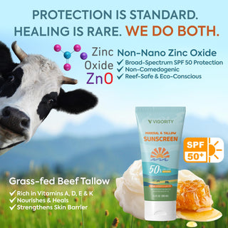 Mineral and Tallow Sunscreen