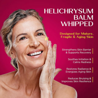 Vigority Helichrysum Balm Soothes & Repairs: Restorative Cream with Arnica & Calendula for Thin, Fragile, Bruised & Aging Skin – Moisturizes & Revitalizes Face & Body – Whipped Texture – 3.4 oz