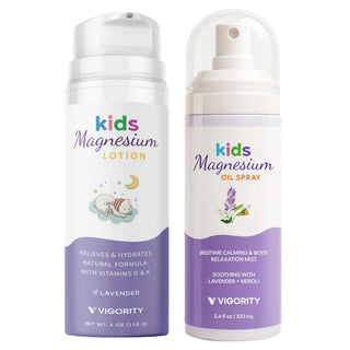 Kids Magnesium Lotion & Spray Set