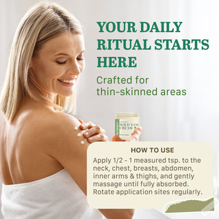 Vigority Organic Wild Yam Cream - Natural Hormone Balance Support & Menopause Relief Moisturizer – Organic Plant-Based Formula, Made in the USA